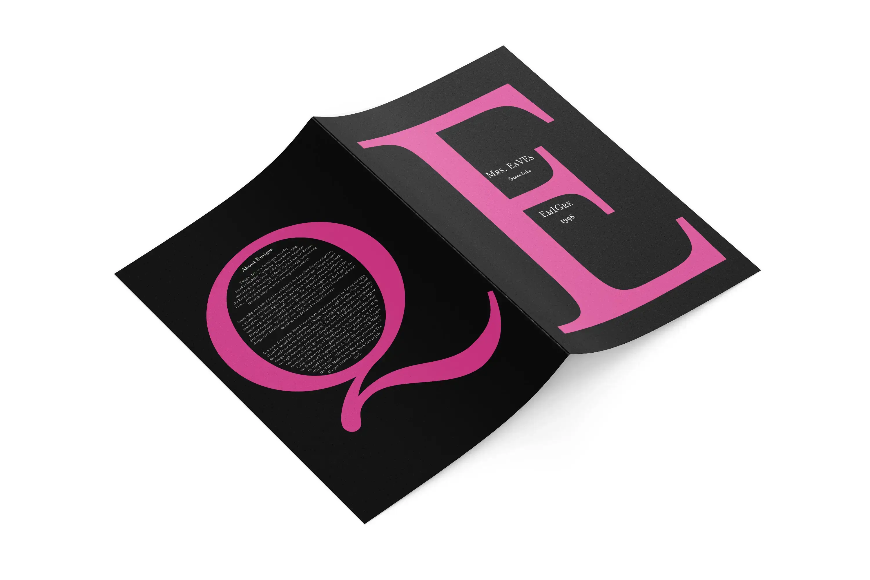 Specimen Booklet Cover