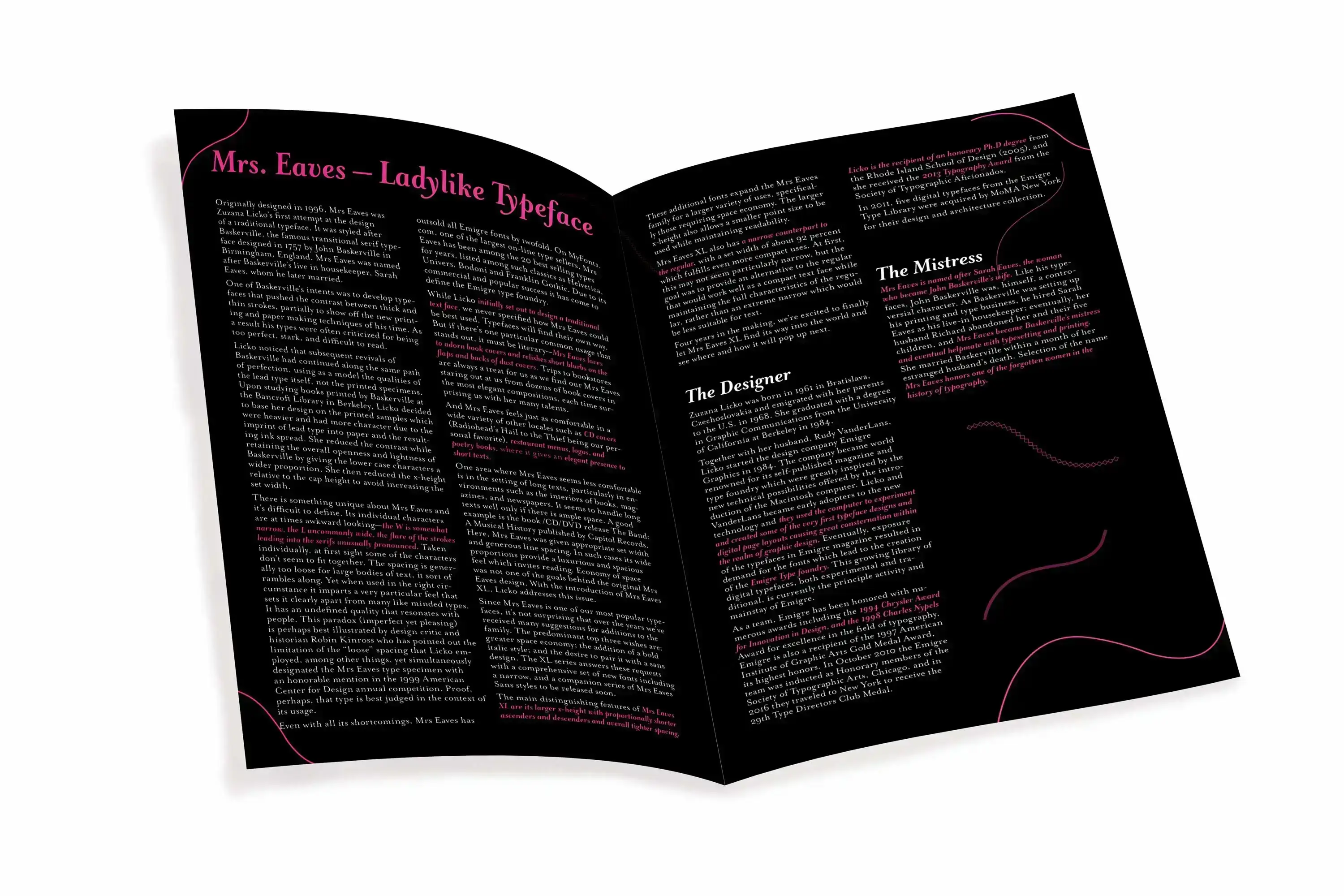 Specimen Booklet Page Two and Three