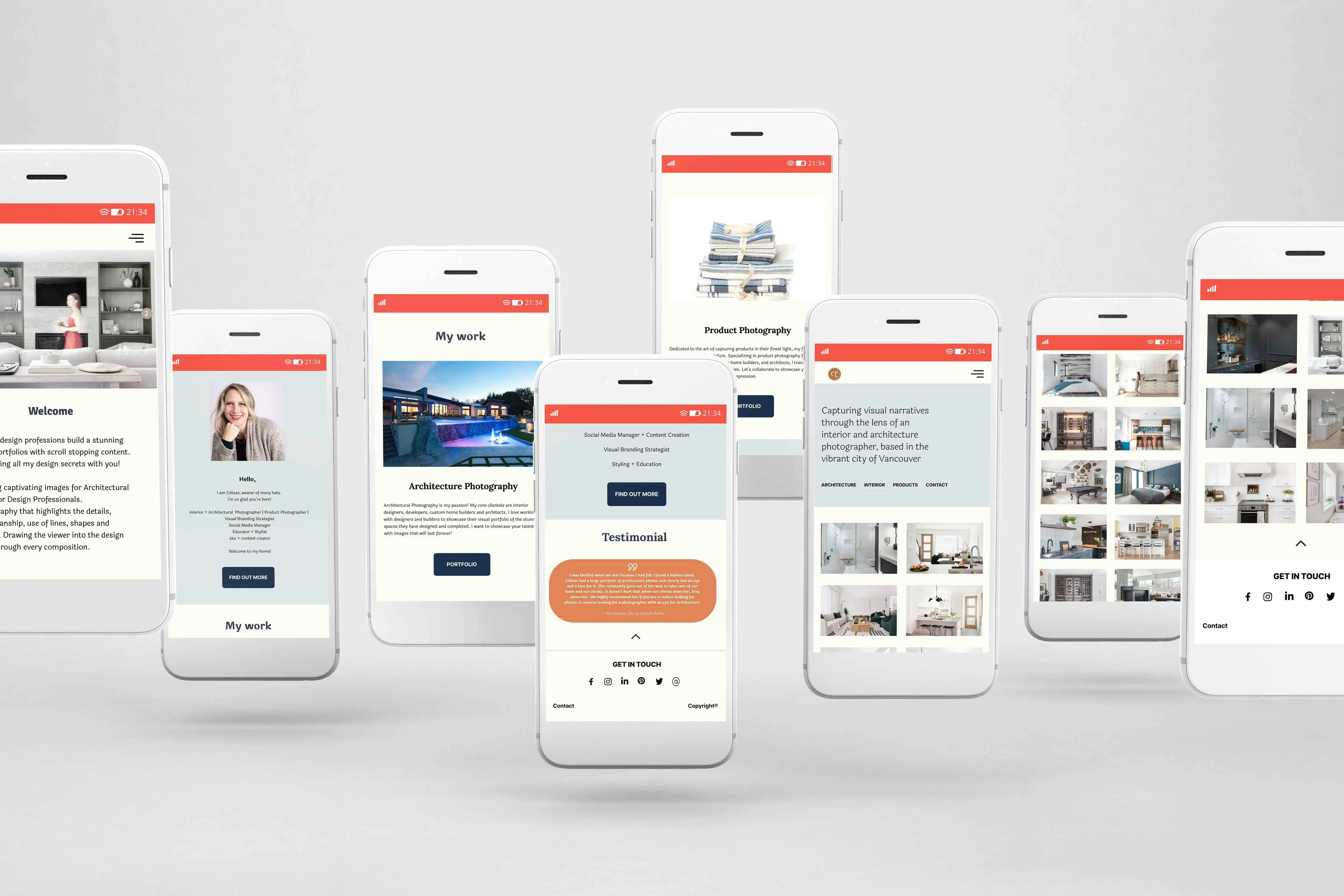 Celisse all phone mockups